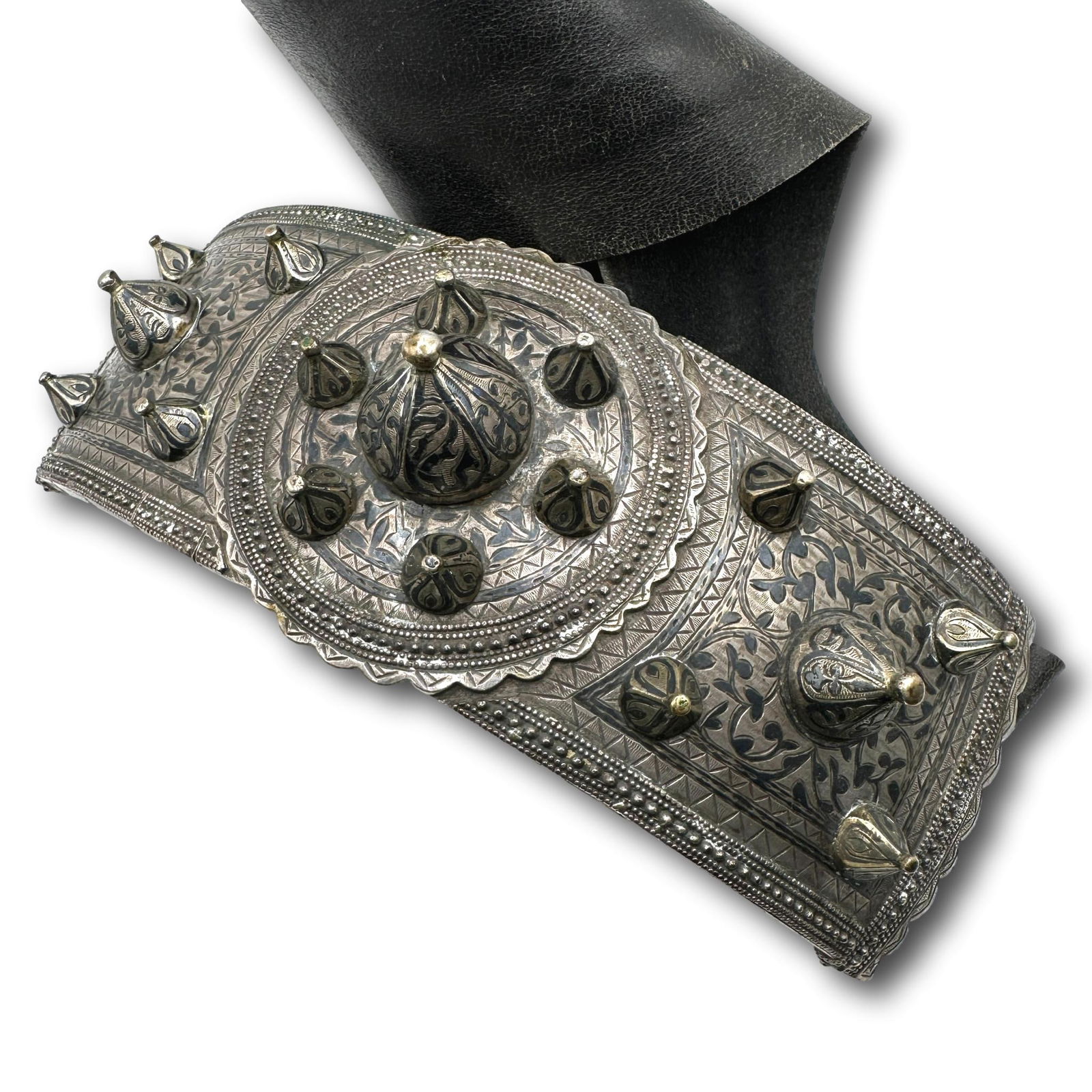 Circassian Caucasian Silver Niello Belt (1 of 9)