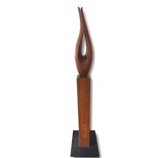 Raymond Granville Barger (1905-2001) "Life" Sculpture: 26" high, 74 1/2" (with base). PICKUP AND SHIPPING Local pickup is available in Glenview, IL by appointment. The address will be provided on your invoice at checkout. SELF-ARRANGED SHIPPING IS REQUIRE