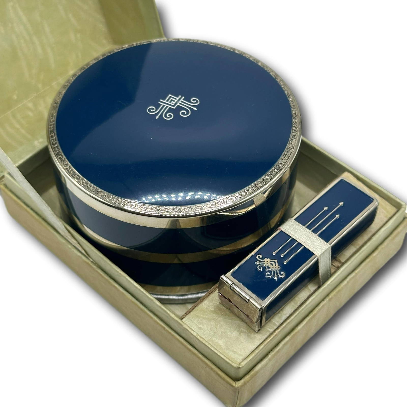 Vintage Elmo Special Powder And Lipstick Combination With Original Box