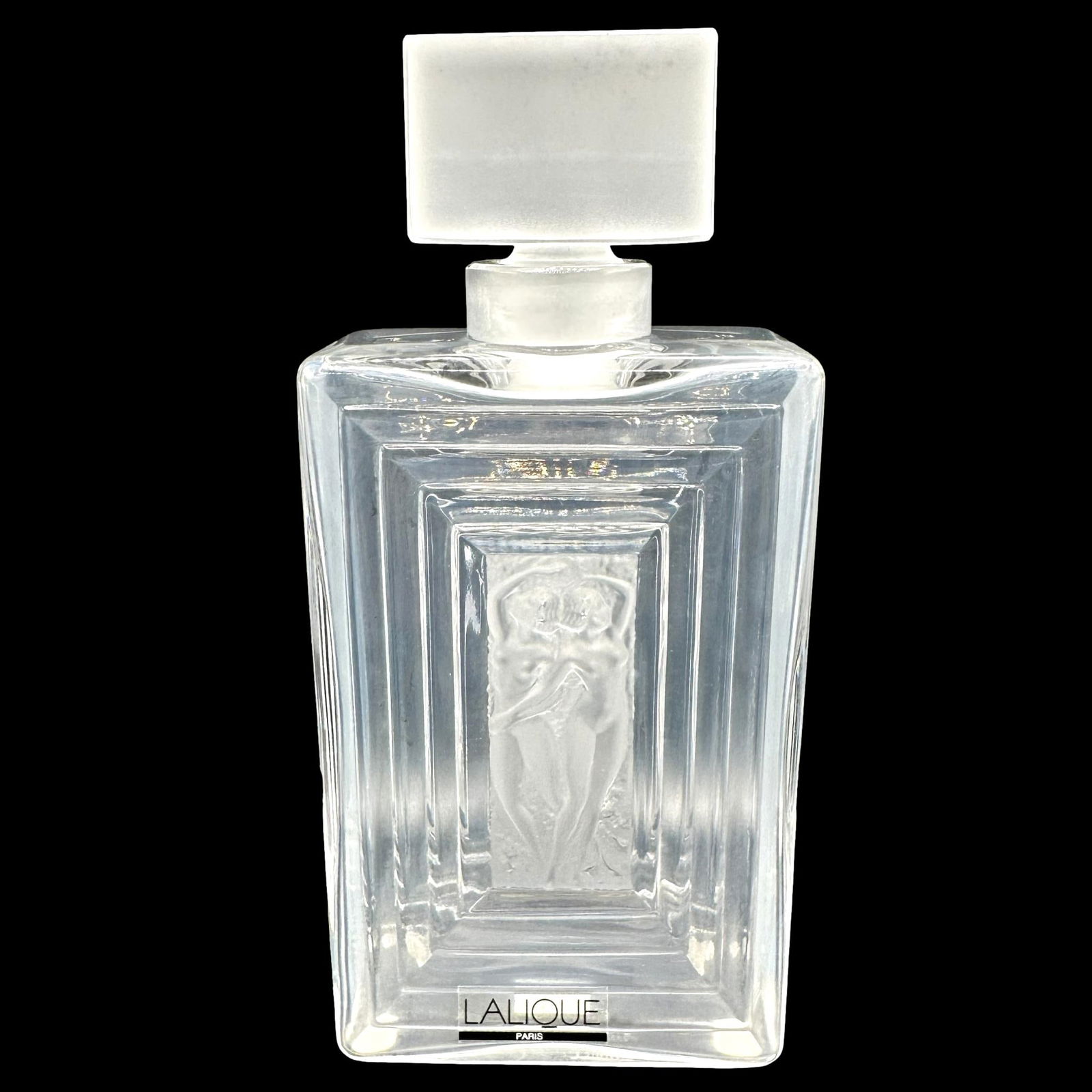 Lalique Duncan Two Nudes Perfume Bottle with Stopper and Original Box (1 of 13)