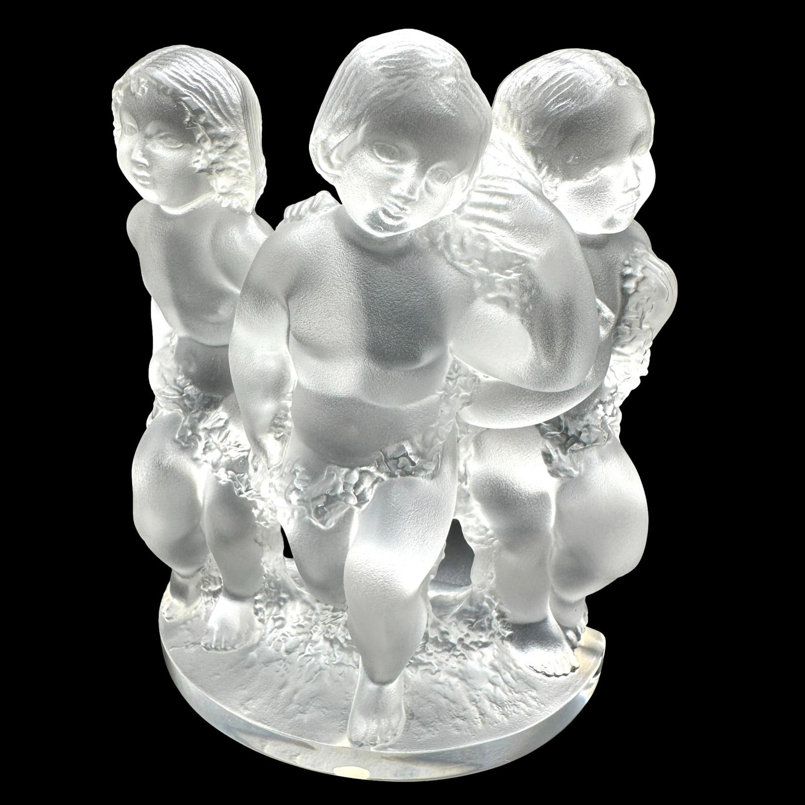 Lalique Luxembourg Bookend: Measures 8" tall by 6" wide by 3 1/2" deep. PICKUP AND SHIPPING Local pickup is available in Glenview, IL by appointment. The address will be provided on your invoice at checkout. In-House domestic sh