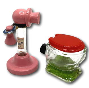 Figural Toilet Water and Telephone Perfume Fragrance Bottles: Most items are used or vintage and may show wear commensurate with age and use. Please inspect photos carefully as they are a part of the description. Perfumes and powders may not smell the same as