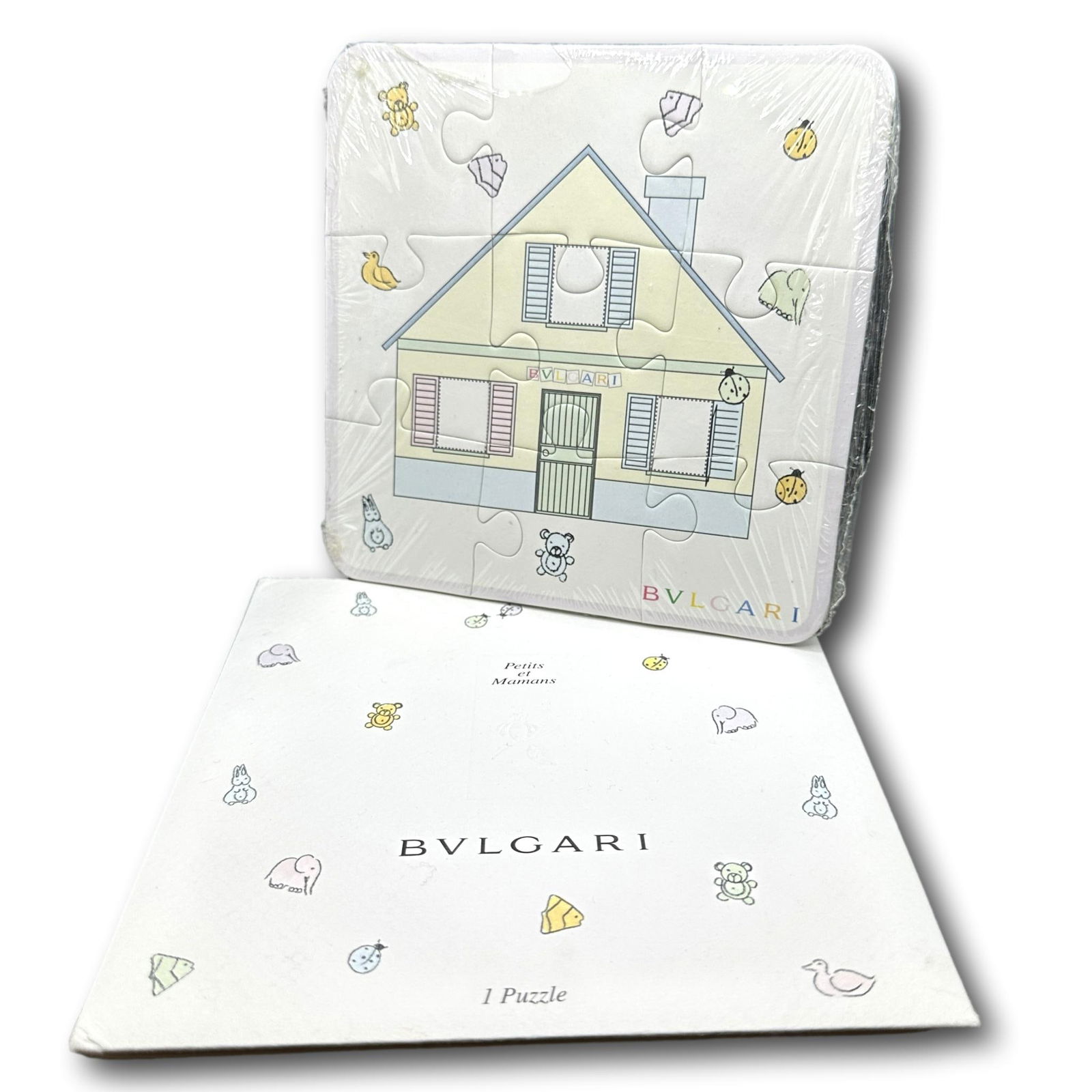 Collectible Bvlgari Promotional Puzzle: Measures 7" x 7". Most items are used or vintage and may show wear commensurate with age and use. Please inspect photos carefully as they are a part of the description. PICKUP AND SHIPPING: Local pick