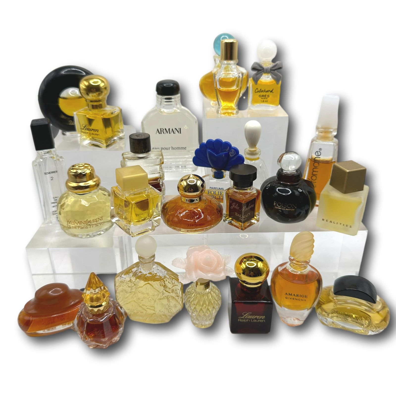 Collection of Mini Perfume, Eau de Toilette, and Eau de Perfume Picasso, Lauren & More (1 of 8)