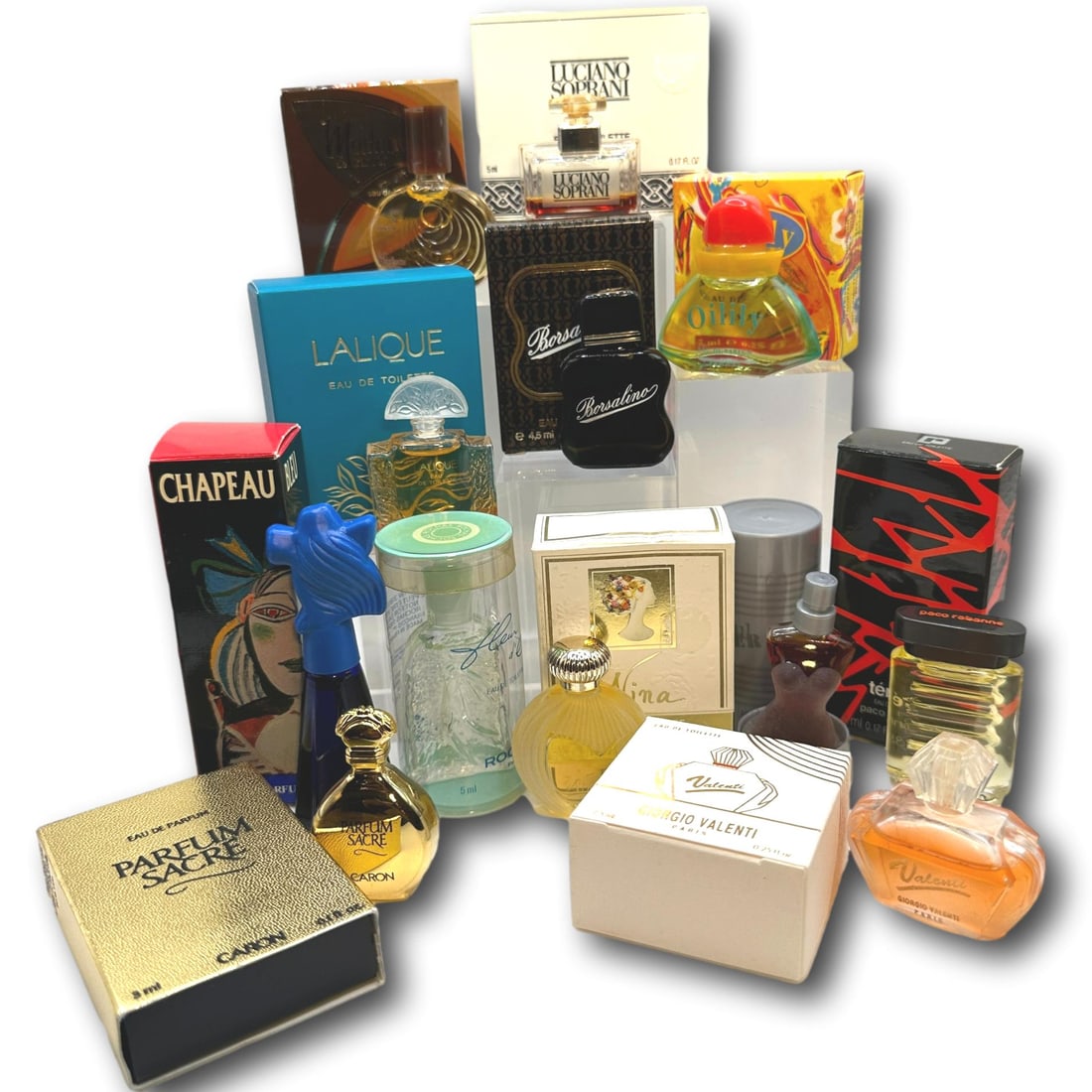 Mini Perfume, EDT and EDP Collection Including Nina Ricci, Gaultier, and Paco Robanne (1 of 9)