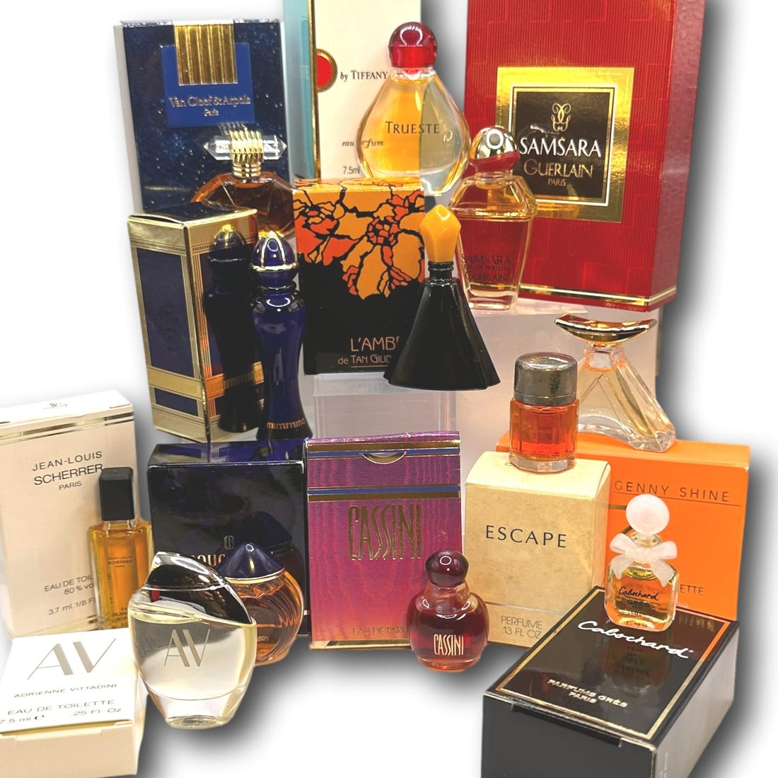 Mini Perfume, EDT and EDP Collection Including Cassini, Tiffany, Guerlain and More (1 of 10)