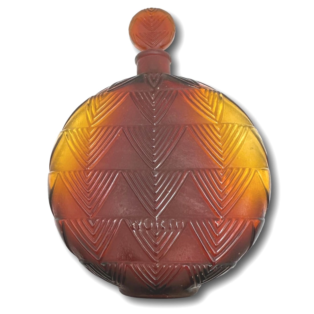 1926 Rene Lalique Flacon Vers Le Jour Verre Ambre Degrade Pour Worth (1 of 10)
