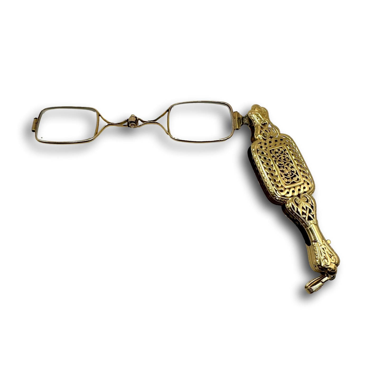 Antique 18k Gold Opera Glasses Chatelaine Pendant Auction