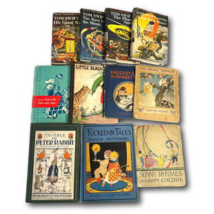 Vintage Children's Books - Peter Rabbit, Tom Swift, and More: Please note lots may show signs of wear commensurate with age and use, and the lack of a statement regarding condition does not imply the lot is in perfect condition or completely free from defects