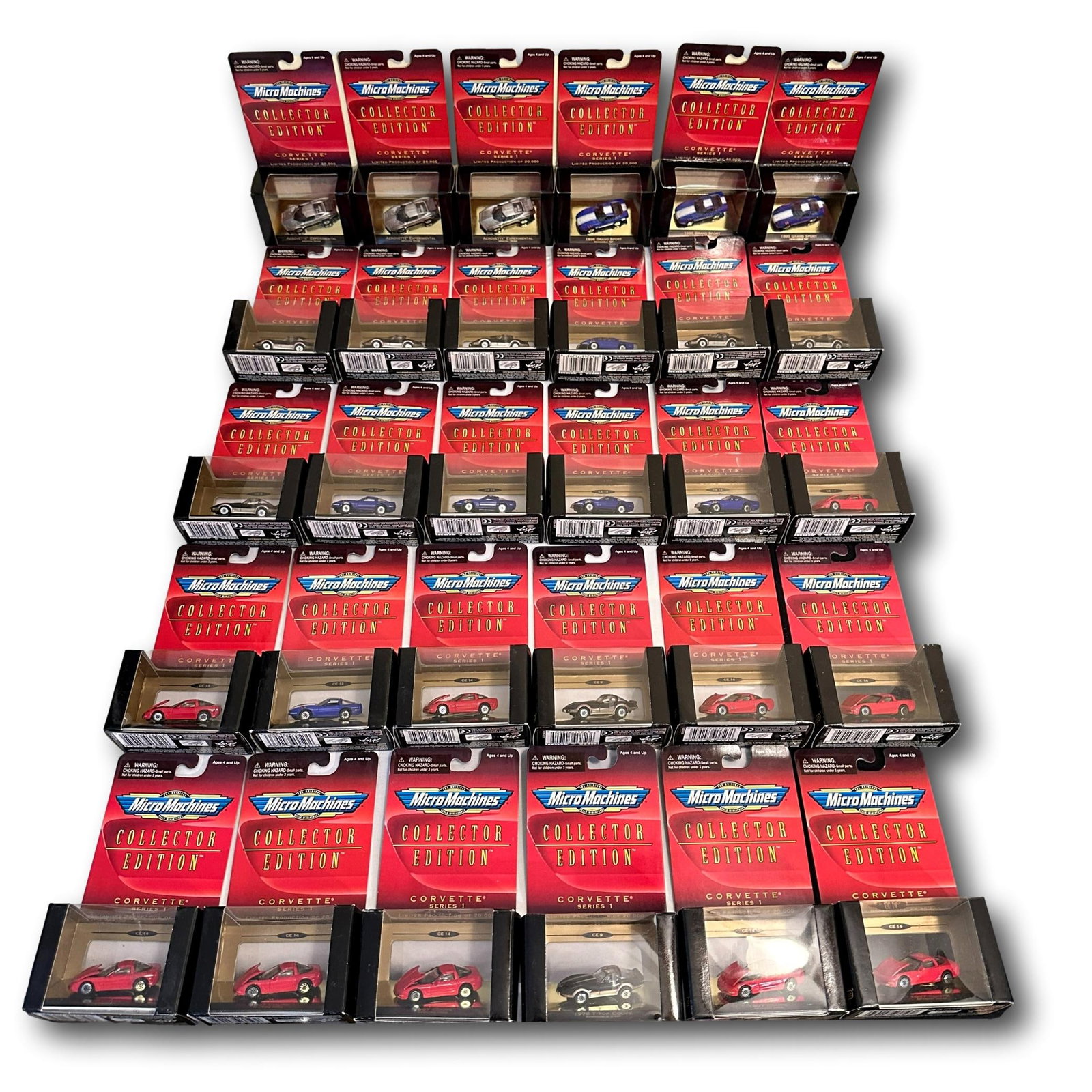 Huge Lot of Micro Machines Corvette Series New "Old Stock" Toy Cars (1 of 9)