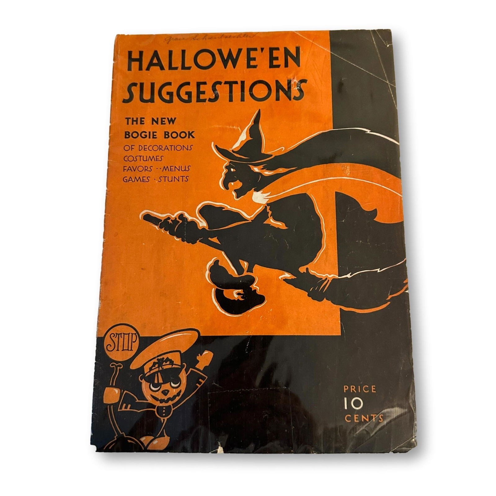 Dennison Halloween Bogie Book 1931 Vintage Decorations Costumes Menus (1 of 8)