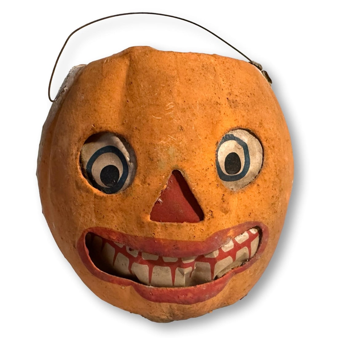 Early 1900's German Pulp Pressed Paper Halloween Pumpkin Jack-O-Lantern (1 of 8)