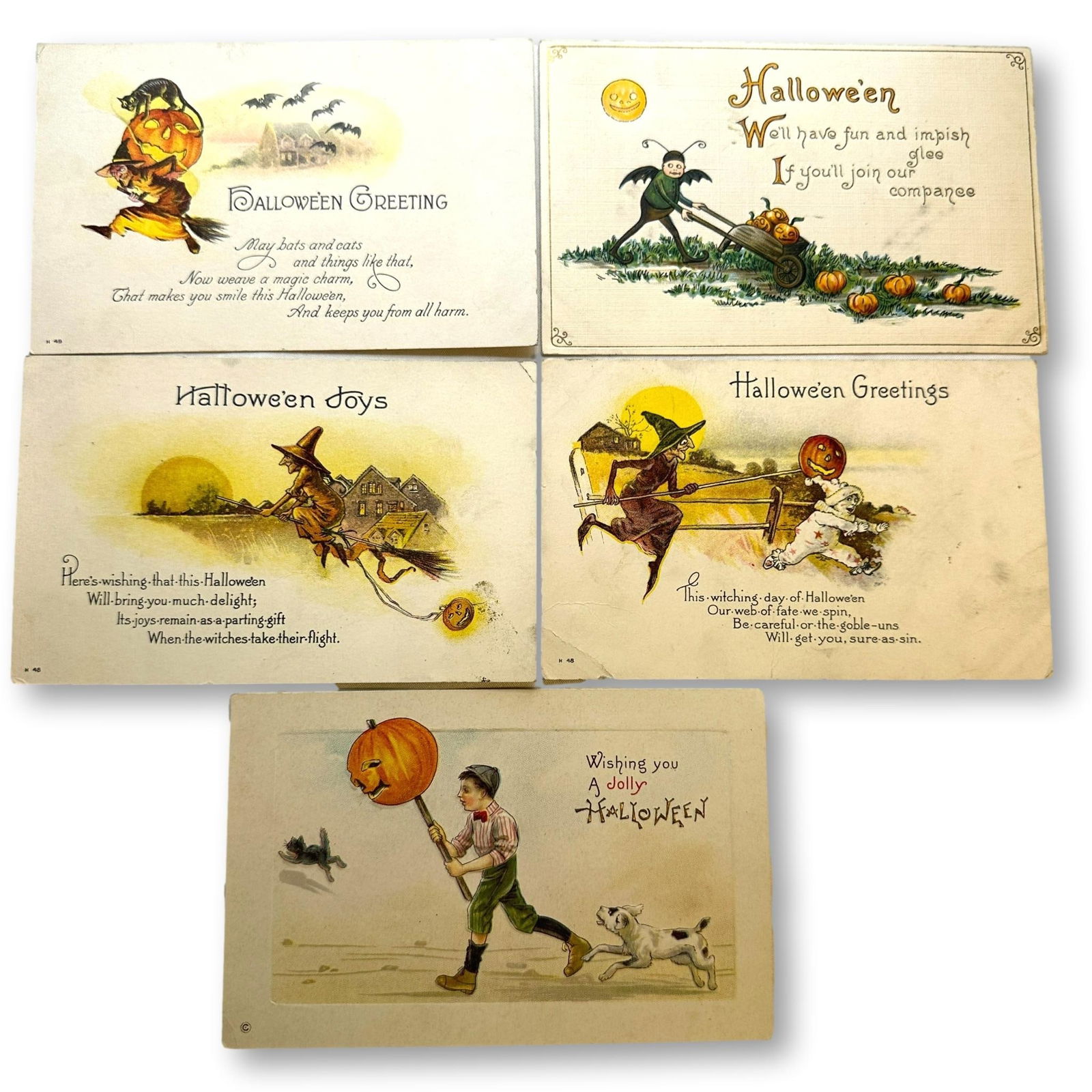 Series of Antique Halloween Postcards Many Unused (1 of 7)