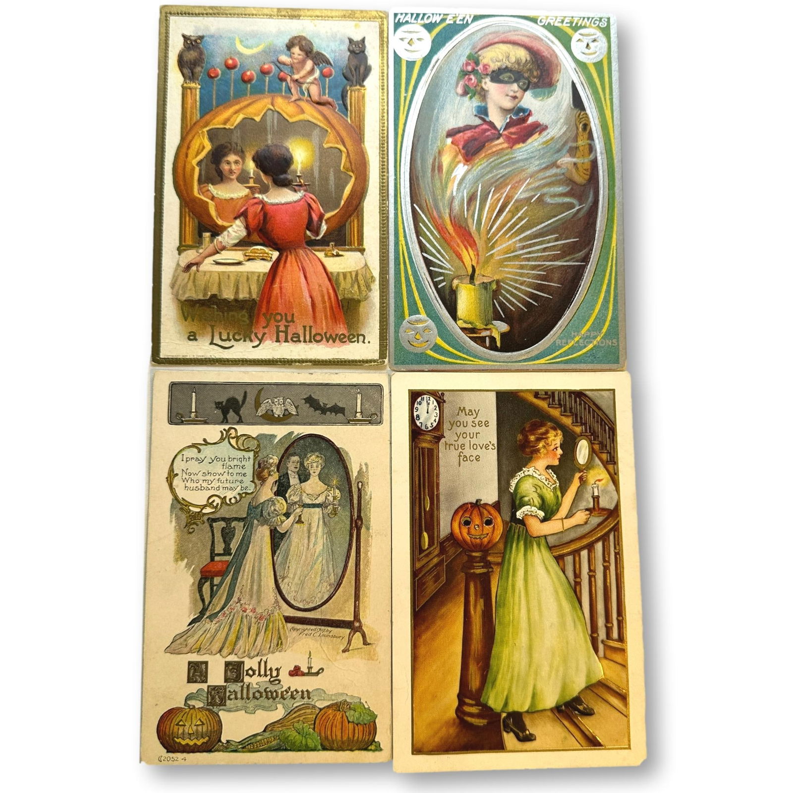 Antique Halloween Postcards including Conwell NY (1 of 6)