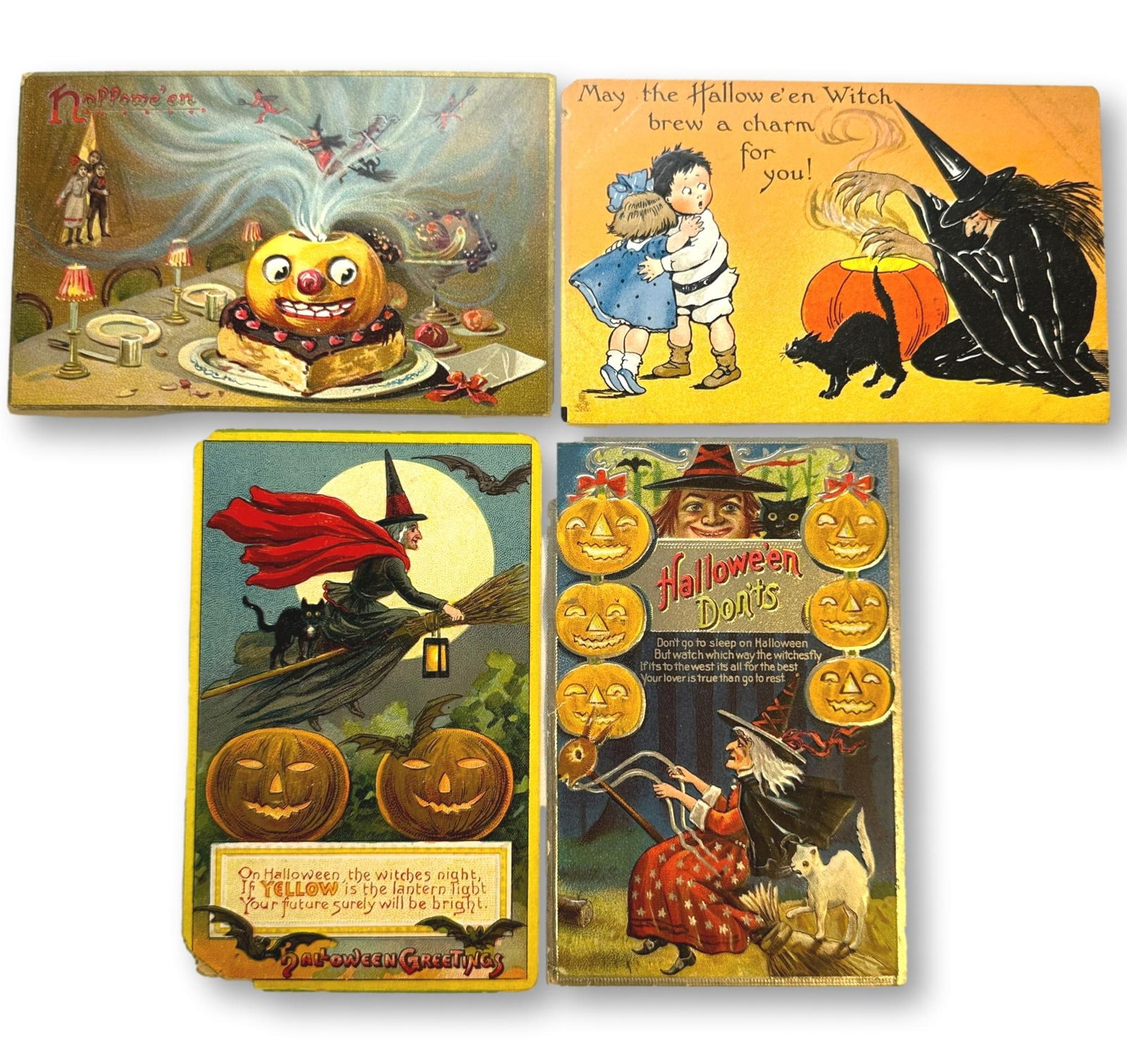 Antique Witch Themed Halloween Postcards including Tucks (1 of 5)