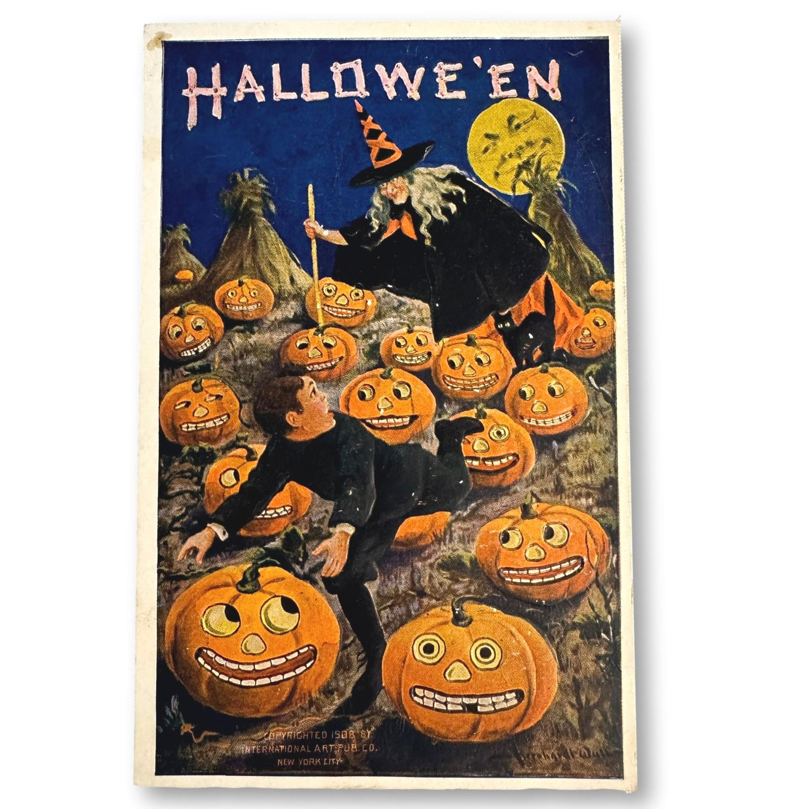 Bernhardt Wall Antique Halloween Postcard (1 of 6)