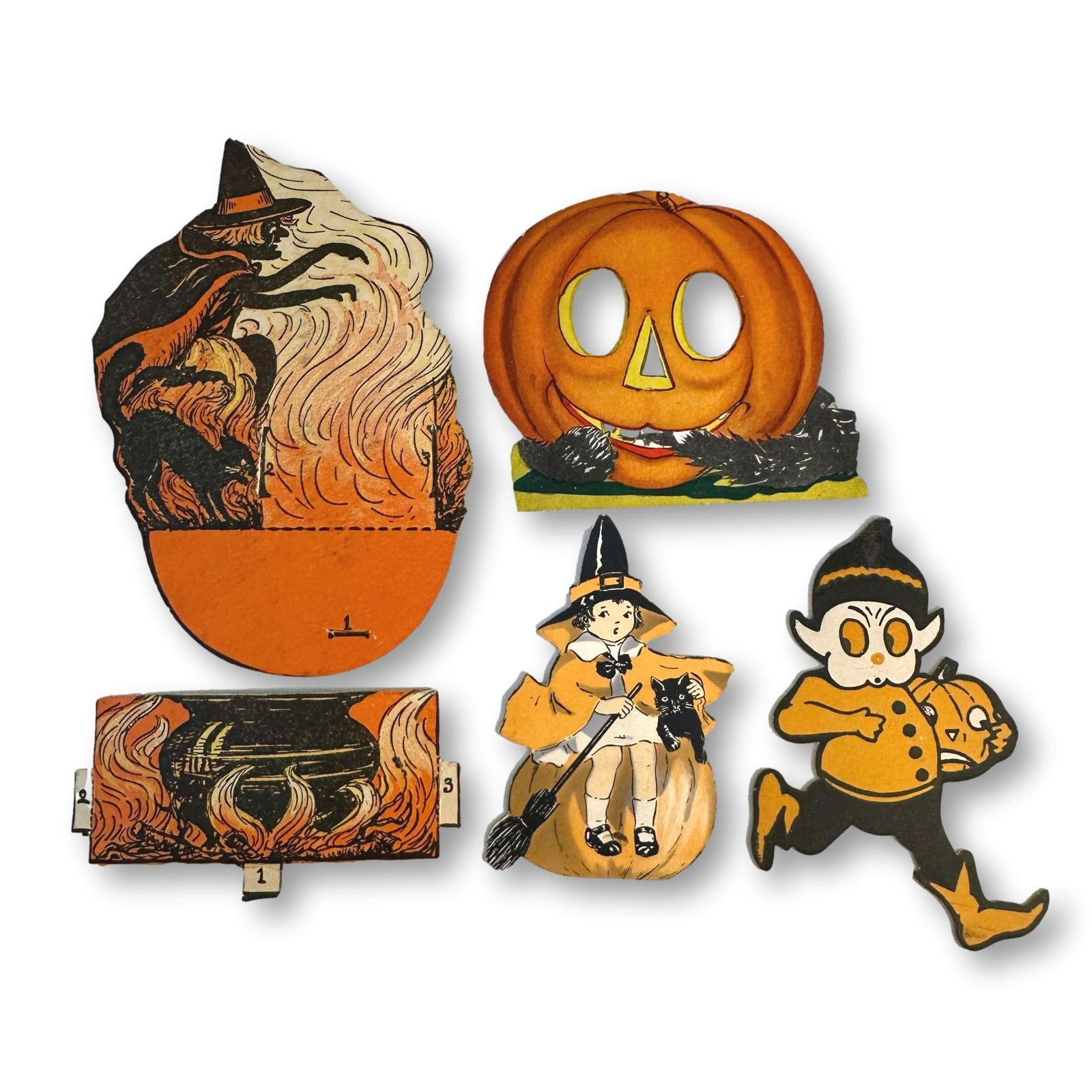 Assorted Vintage and Antique Halloween Cutouts (1 of 5)