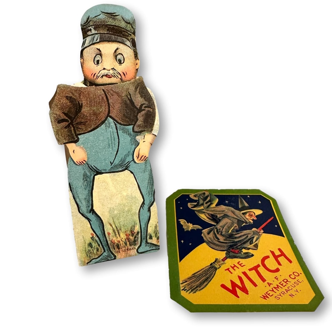 Standing NY Biscuit Co Figure with Weymer "The Witch" Advertising Card (1 of 7)