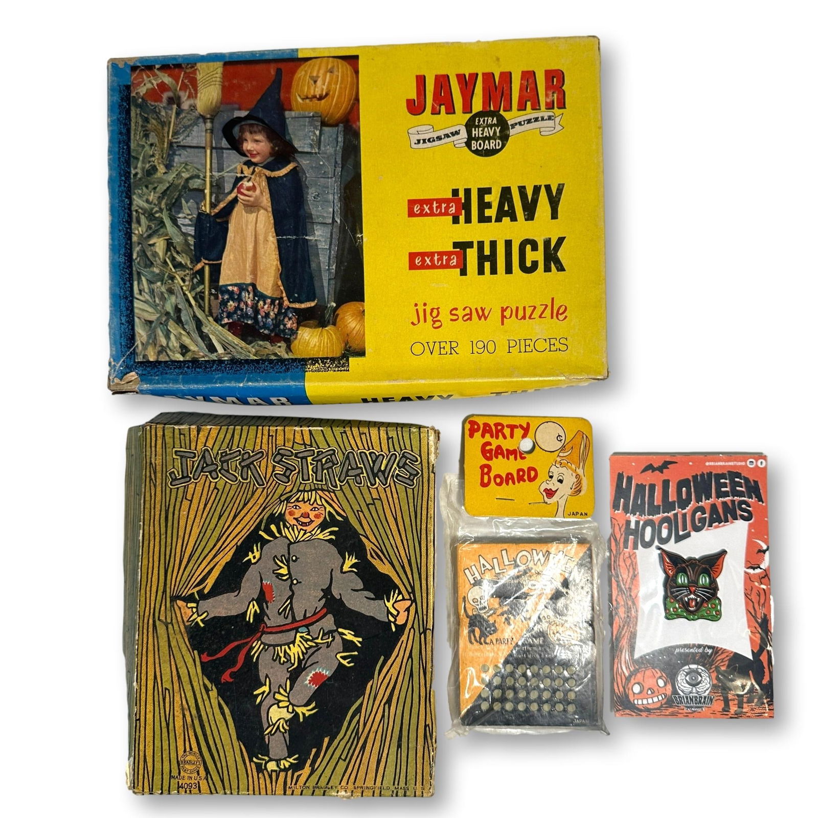 Vintage Halloween Puzzle, Jack Straws Game, and More (1 of 13)