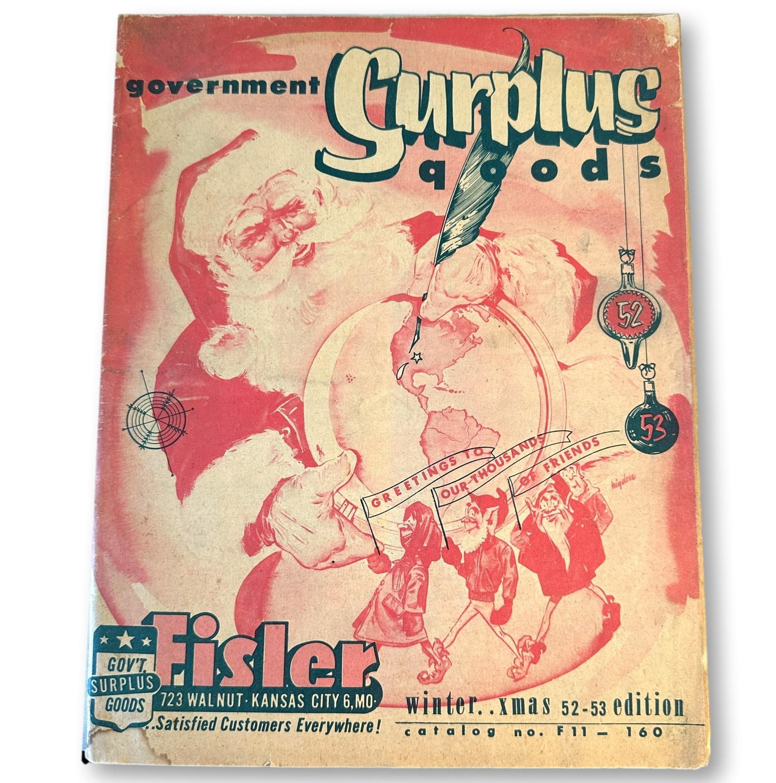 Vintage Government Surplus Goods Christmas Catalog: All lots in this auction come from a lifetime of collecting Halloween and Christmas memorabilia. Our collector has amassed some of the rarest and hard to find items spanning over 150 years of holiday 