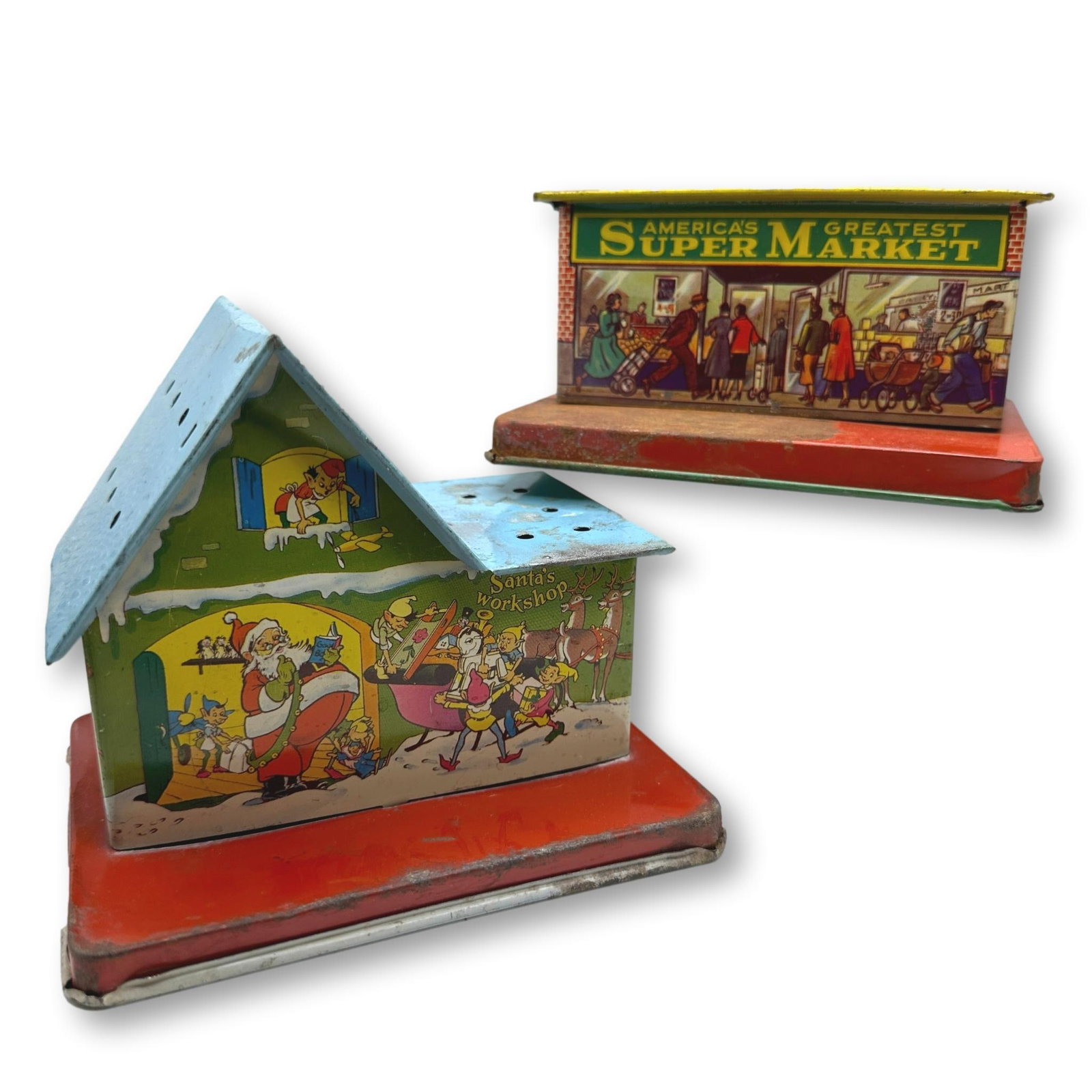 Pair of Metal Lollipop Tin Litho Displays (1 of 13)