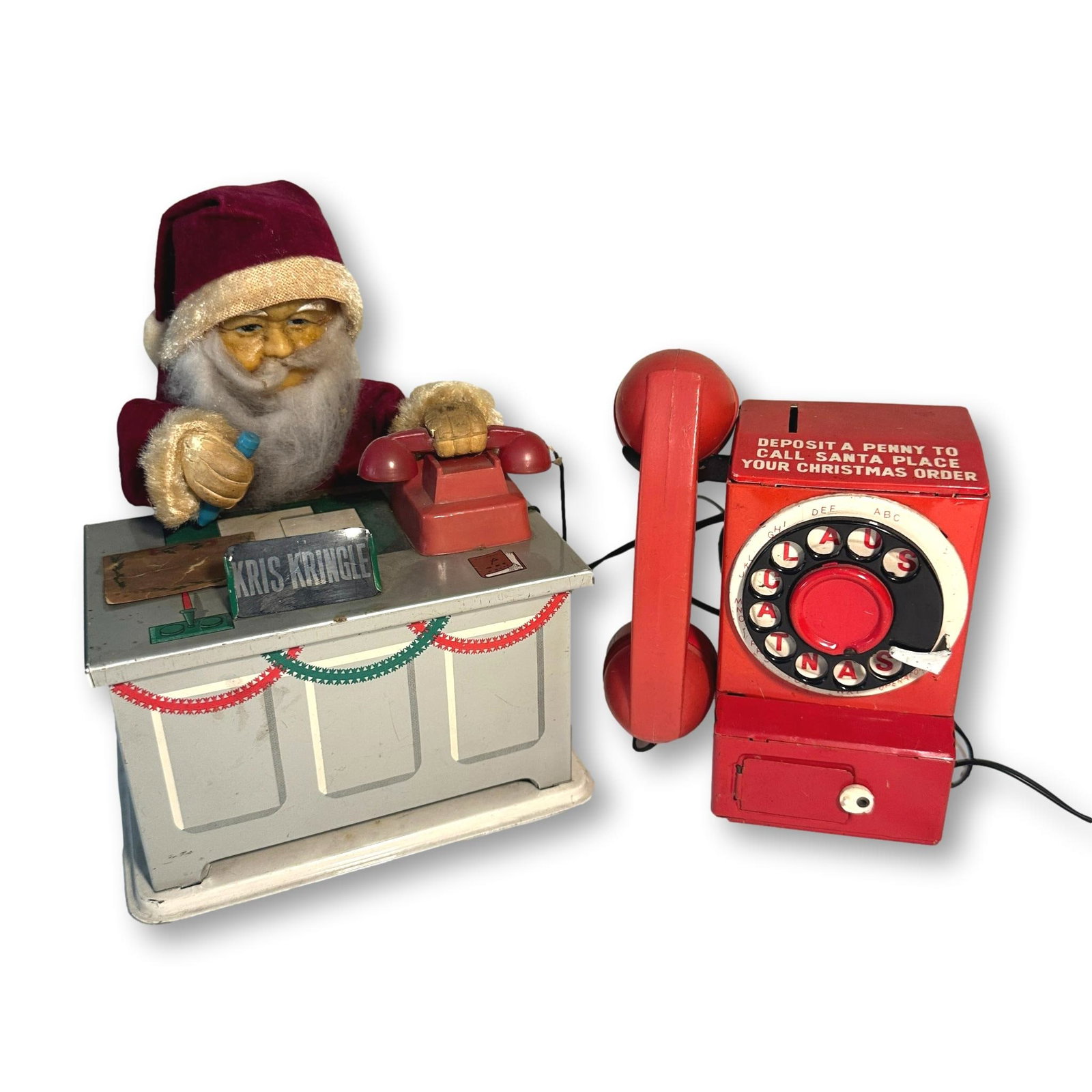 Vintage Santa Made in Japan Telephone Bank (1 of 11)