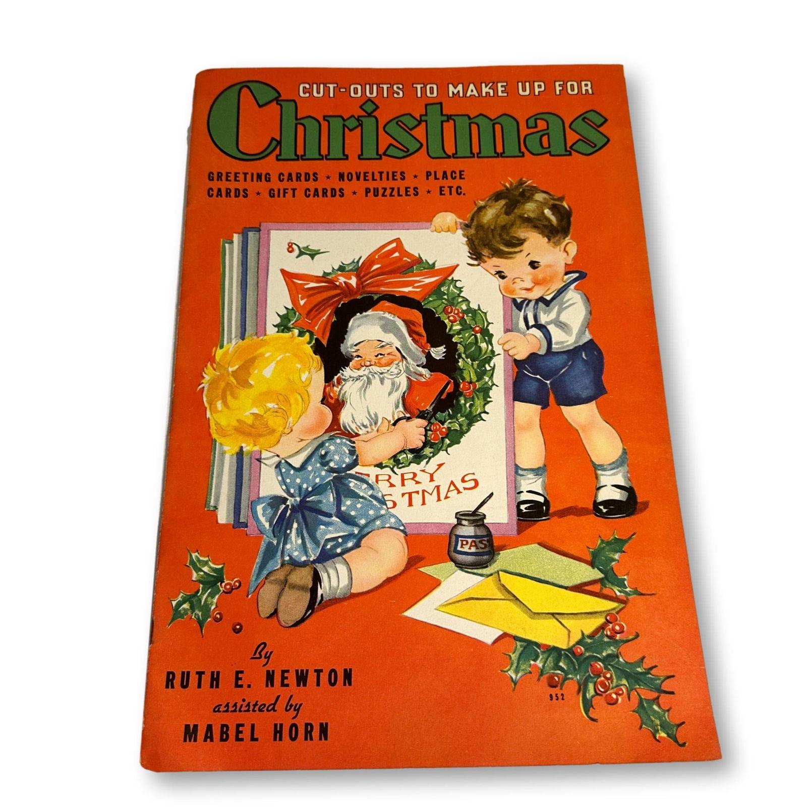 Vintage Christmas Cut-Outs Book with Charming Illustrations (1 of 7)