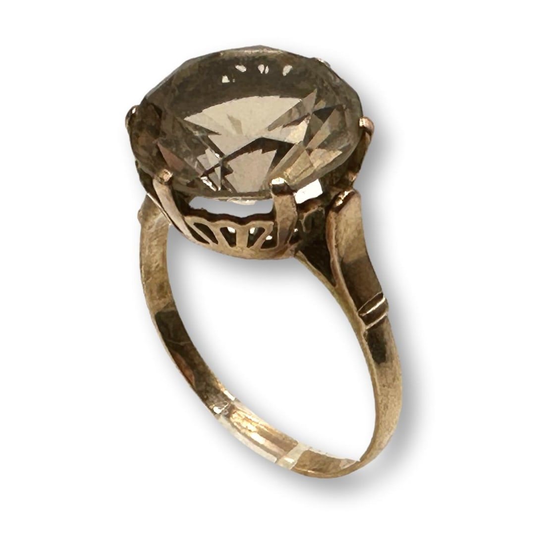 Vintage Smokey Quartz Ring in 14K Setting (1 of 7)