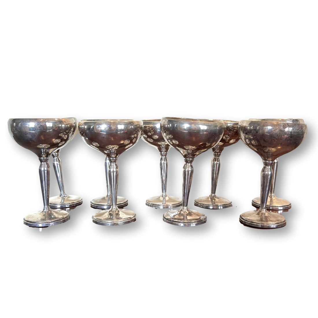 Collection of Weighted Sterling Silver Goblets for Scrap or Use (1 of 6)