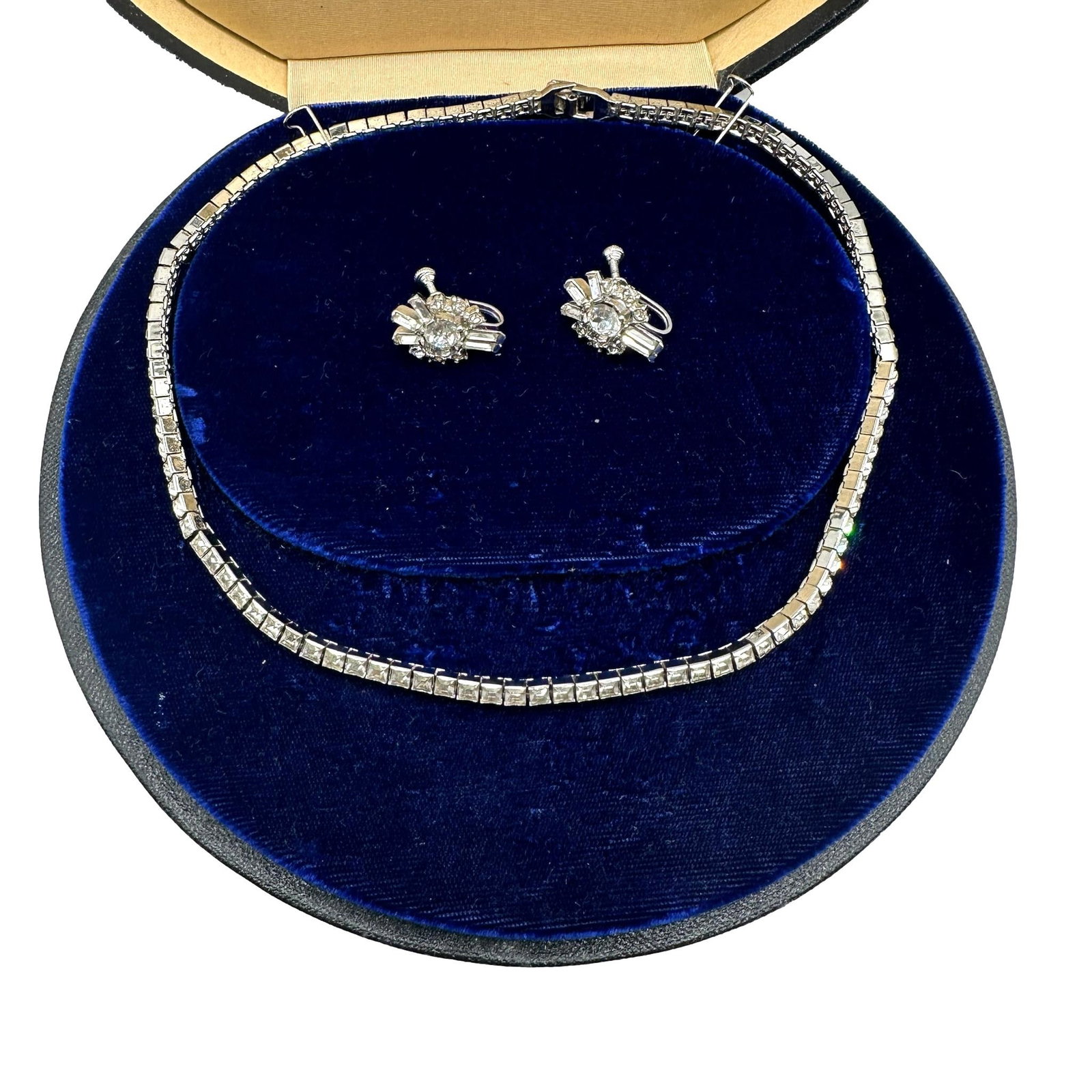 Vintage Dorson's Sterling Silver Choker Necklace with Earrings: Refer to photos for additional condition information as they are a part of the description. Please note lots may show signs of wear commensurate with age and use, and the lack of a statement regarding