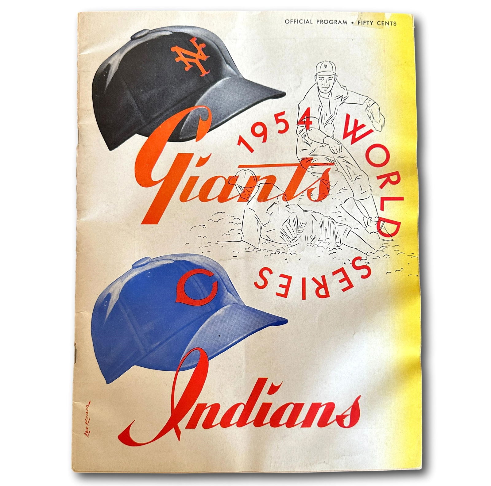 1954 World Series Giants vs Indians Official Program  - Scored (1 of 5)