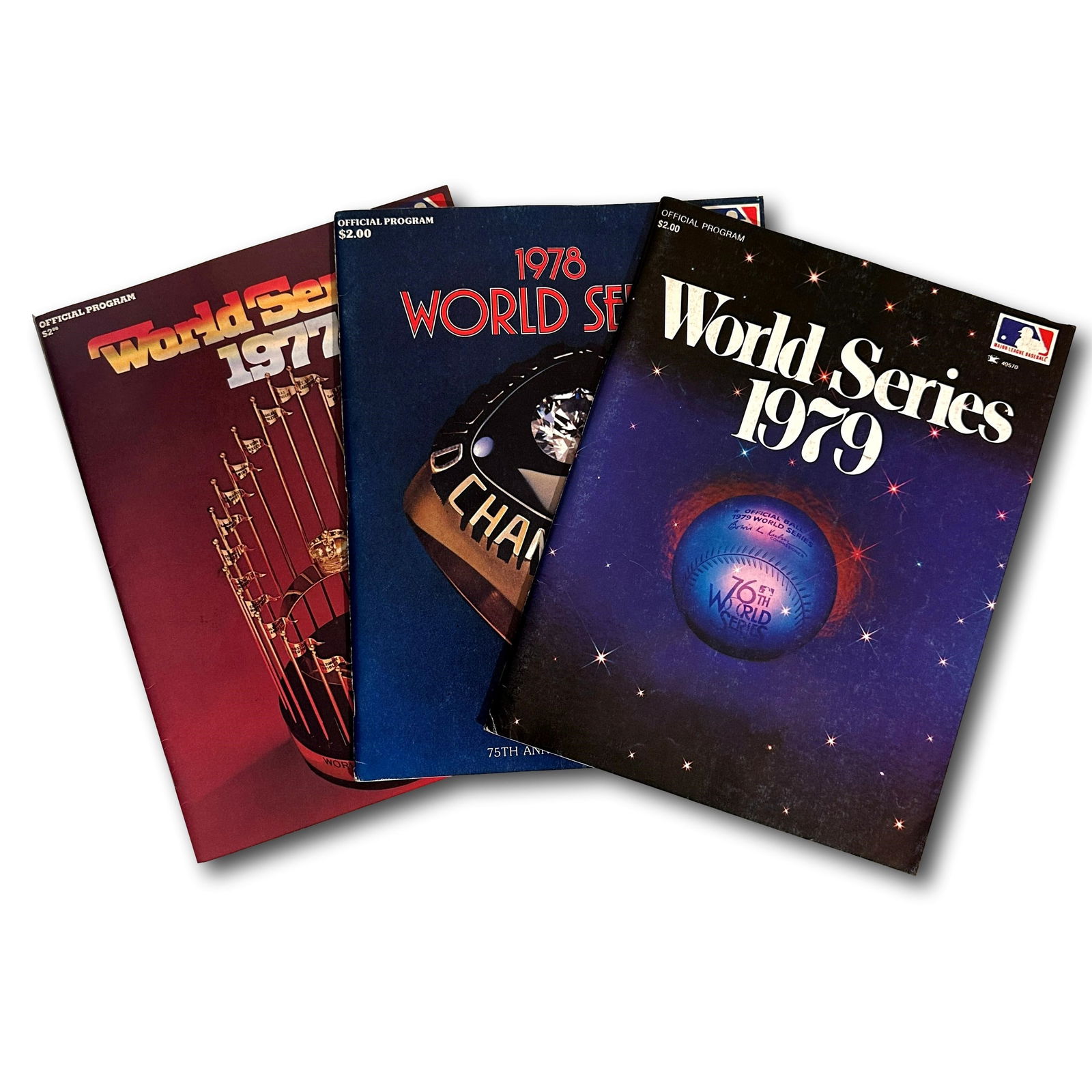 Three World Series Programs - 1977, 1978, 1979 - All Unscored (1 of 5)
