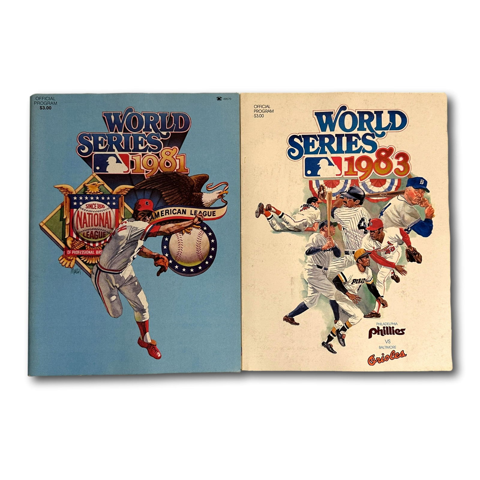 1981 and 1983 World Series Official Programs - Unscored (1 of 4)