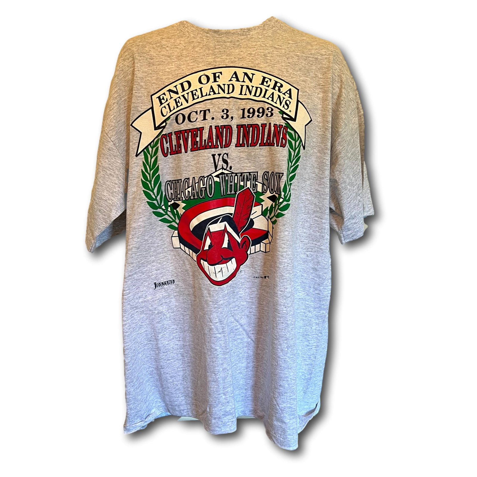 New Unworn 1993 End of an Era Cleveland Indians Vs. Chicago White Sox T-Shirt Size XL (1 of 5)