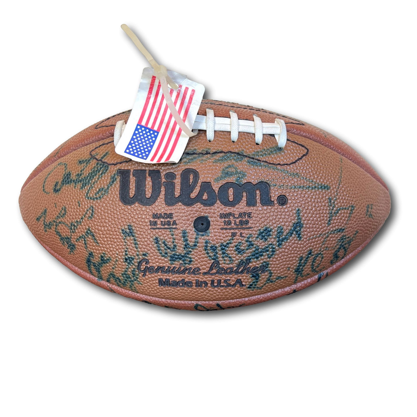 Circa 1993 Vintage Cleveland Browns Signed Football (1 of 7)