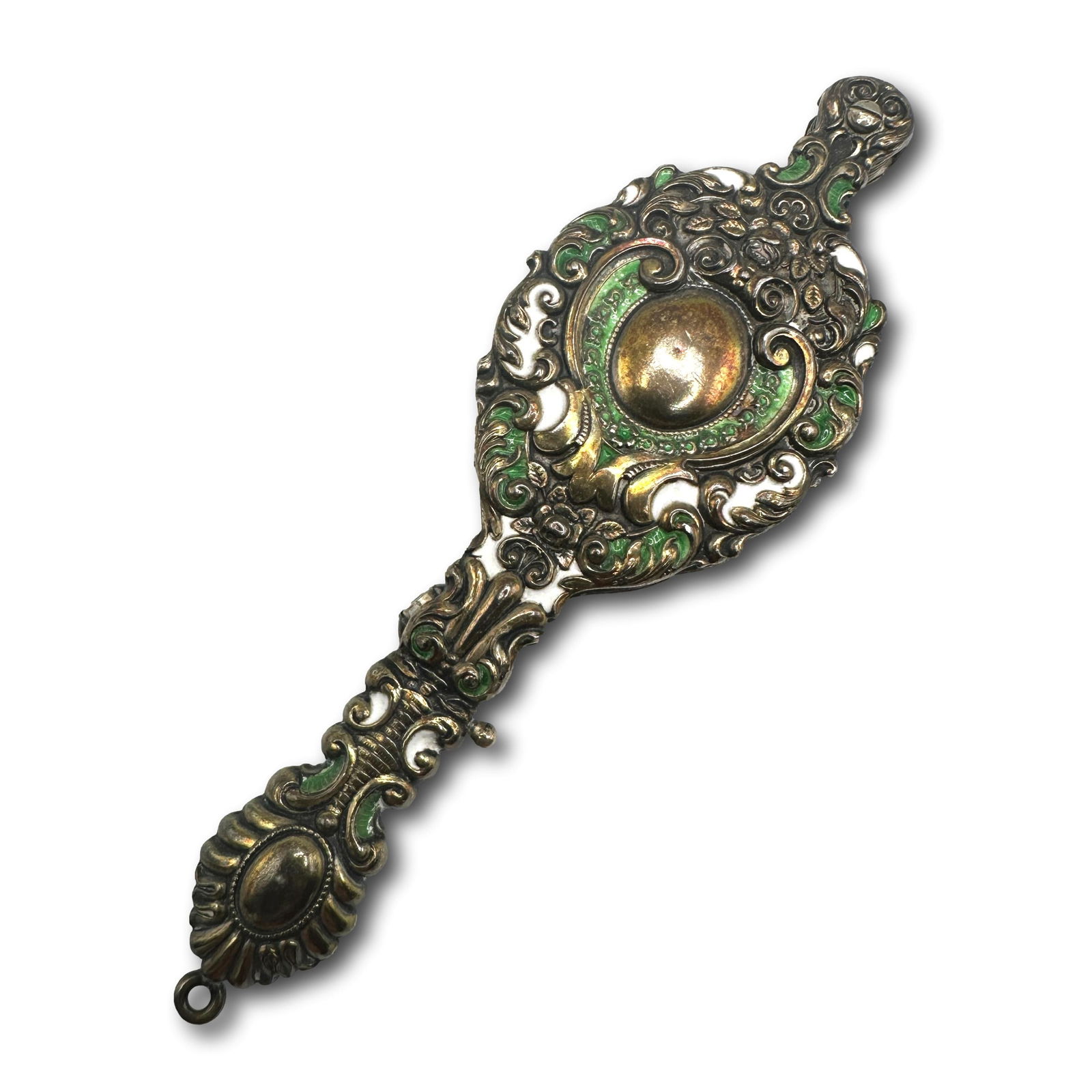 Antique Sterling Silver and Enamel Opera Glasses (1 of 6)