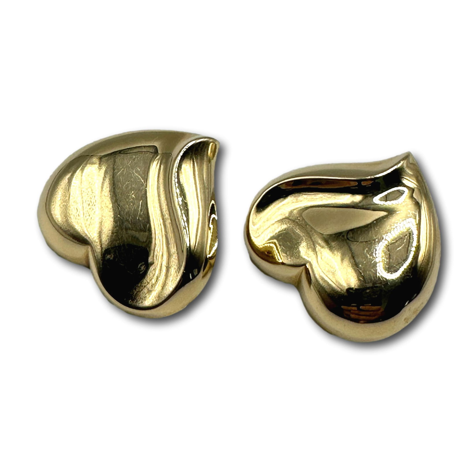 14K Gold Heart Earrings (1 of 4)