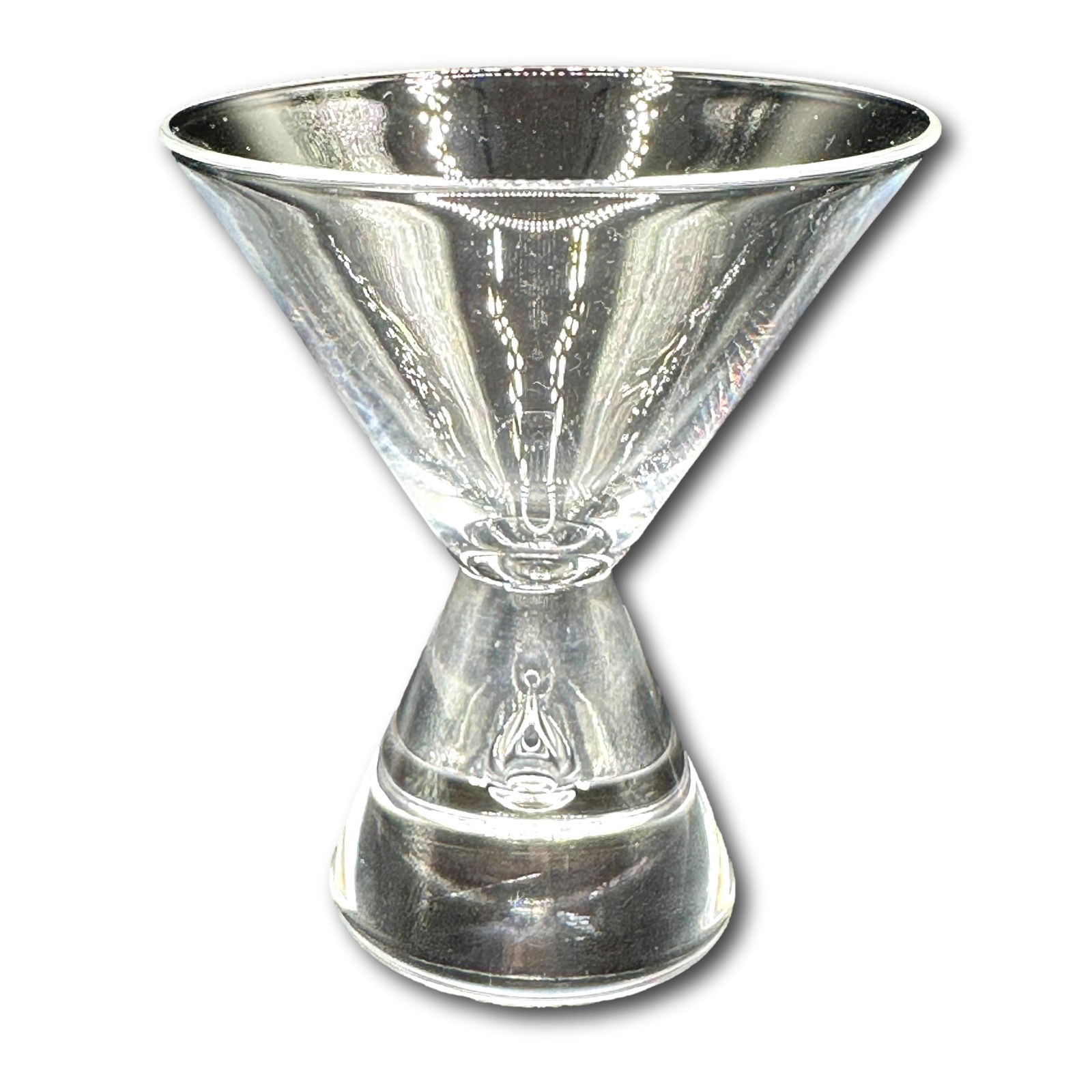 Set of 12 Steuben Suspended Bubble Martini Glasses With Original Bags and Box (1 of 12)