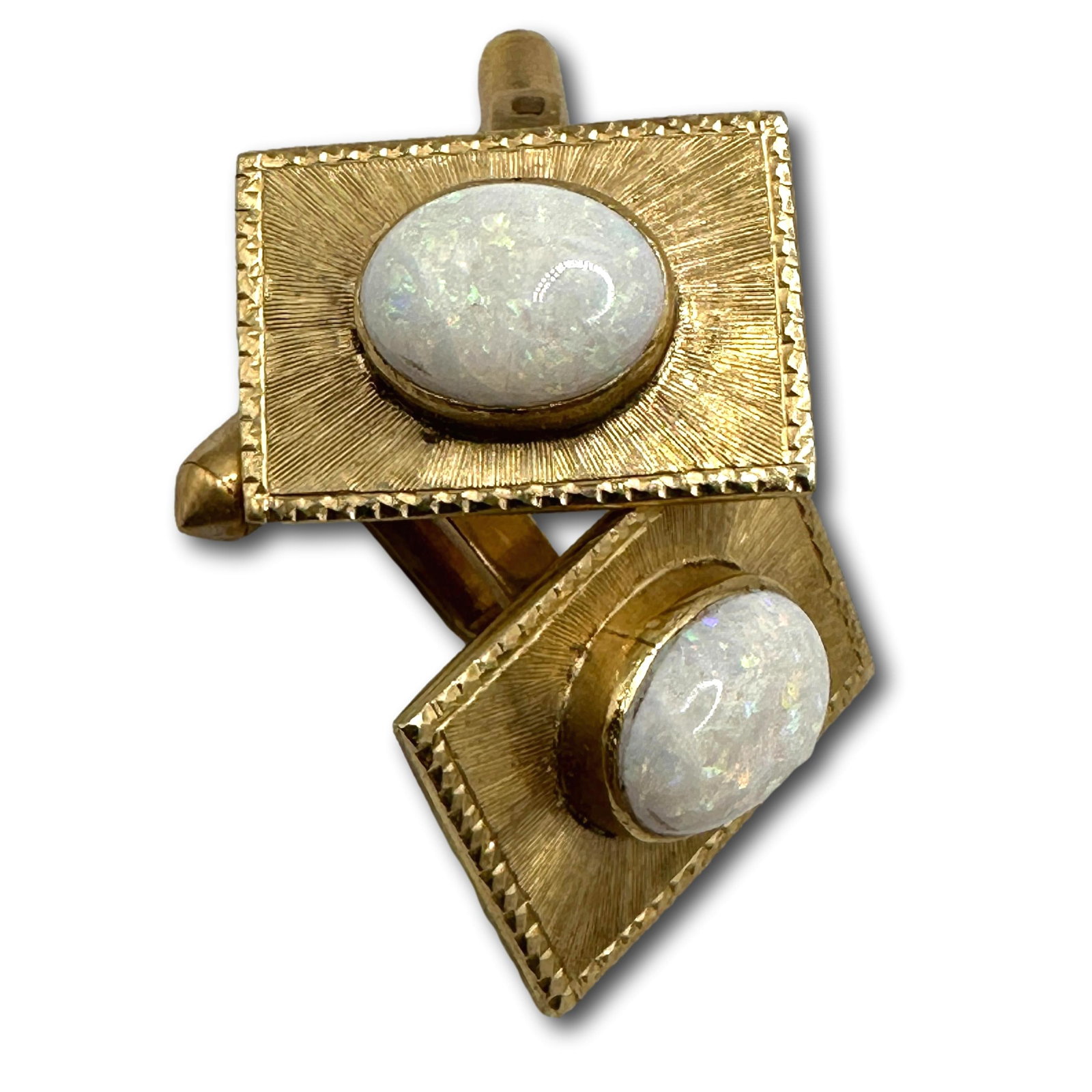 18K Gold and Opal Cufflinks (1 of 7)