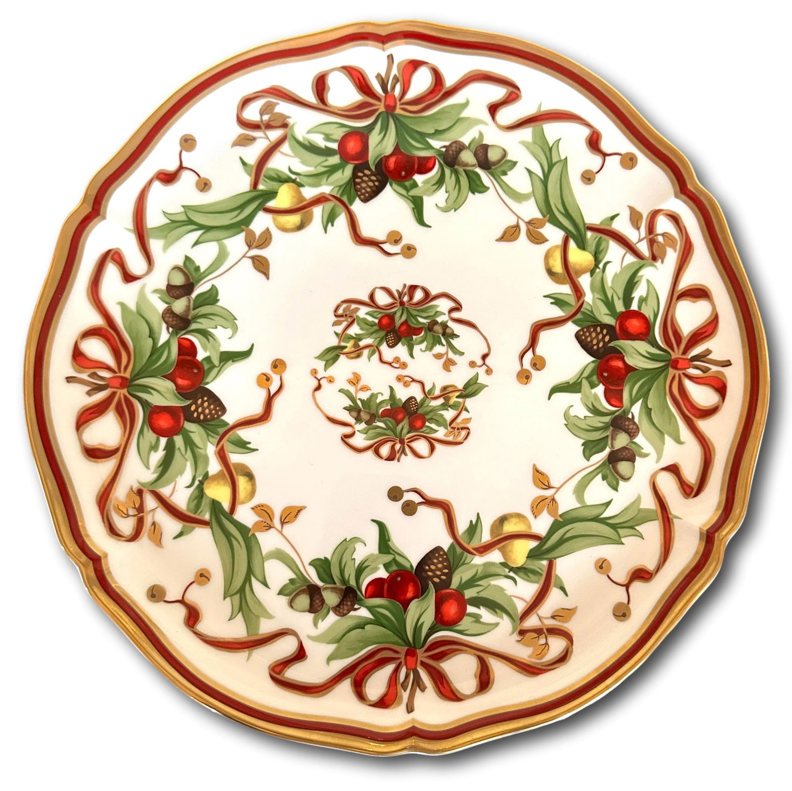 Tiffany & Co. Holiday Round Cake Plate or Charger (1 of 6)