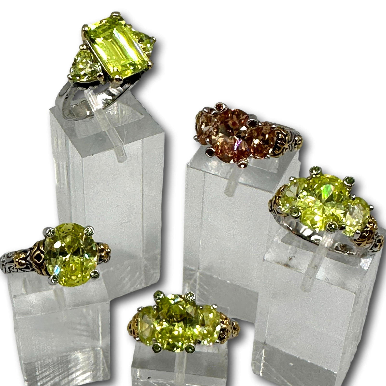 Lot of Sterling Silver Rings with Gemstones (1 of 12)