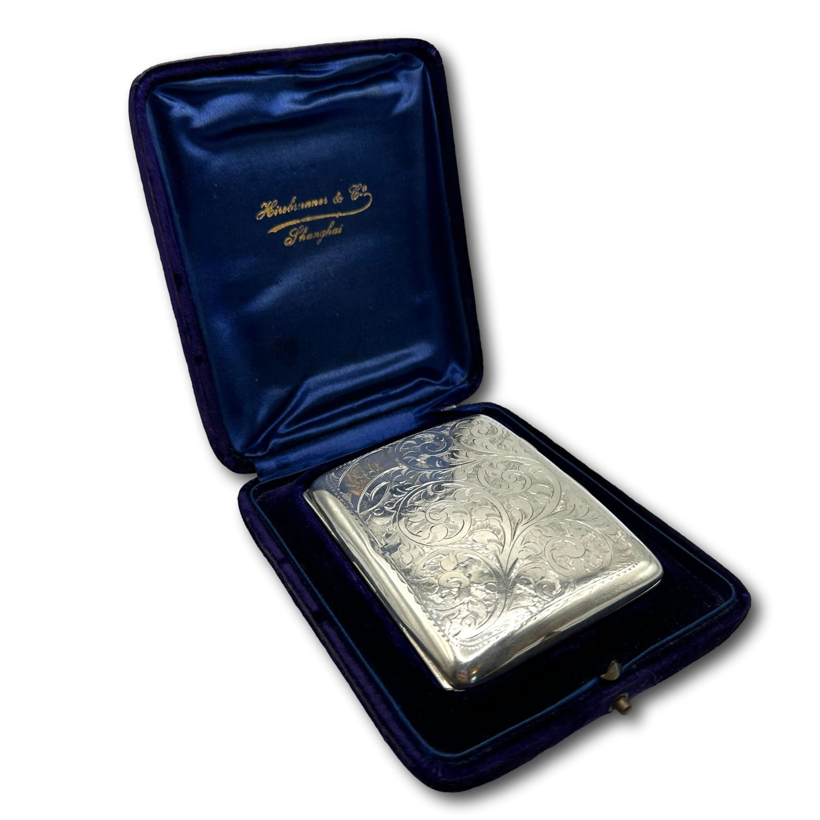 Antique Birmingham 1923 Sterling Silver Cigarette or Card Case (1 of 15)