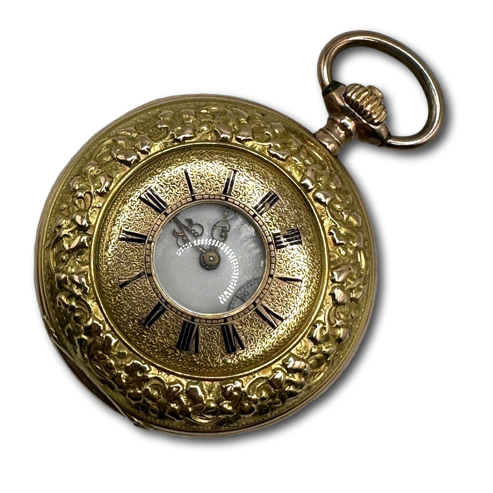 Ancre 14K Gold Antique Pocket Watch with Window Case (1 of 15)
