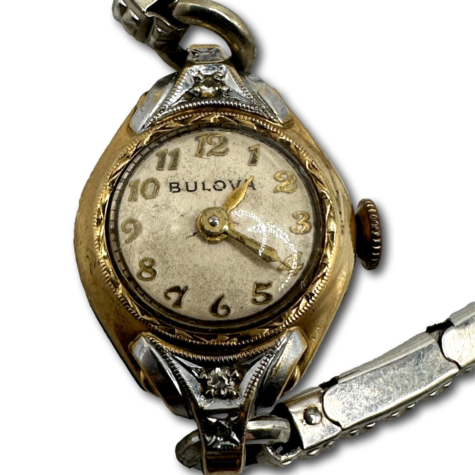 Vintage Ladies Bulova Watch - Runs: Refer to photos for additional condition information as they are a part of the description. Please note lots may show signs of wear commensurate with age and use, and the lack of a statement regarding