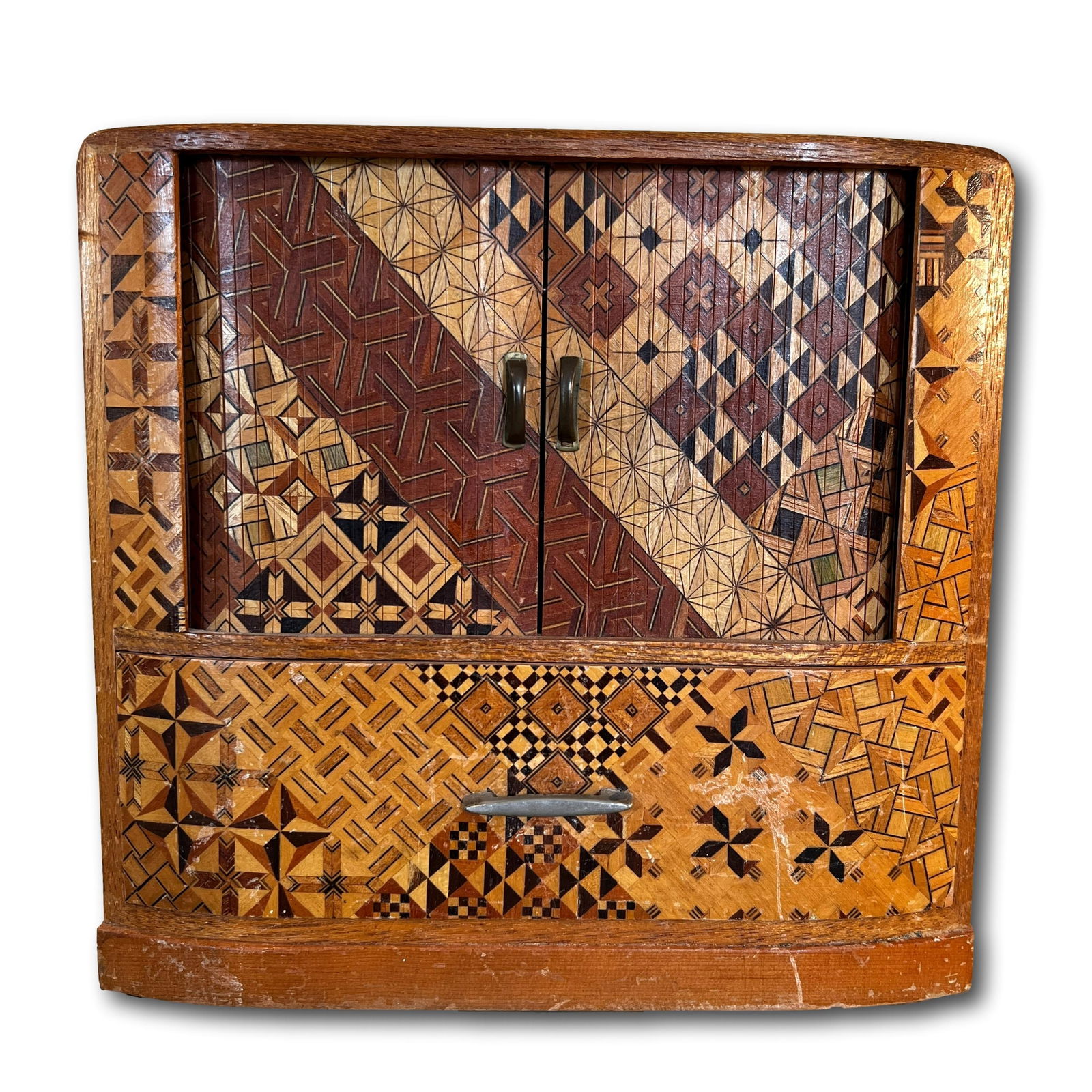Japanese Inlaid Marquetry Wooden Jewelry Box (1 of 17)