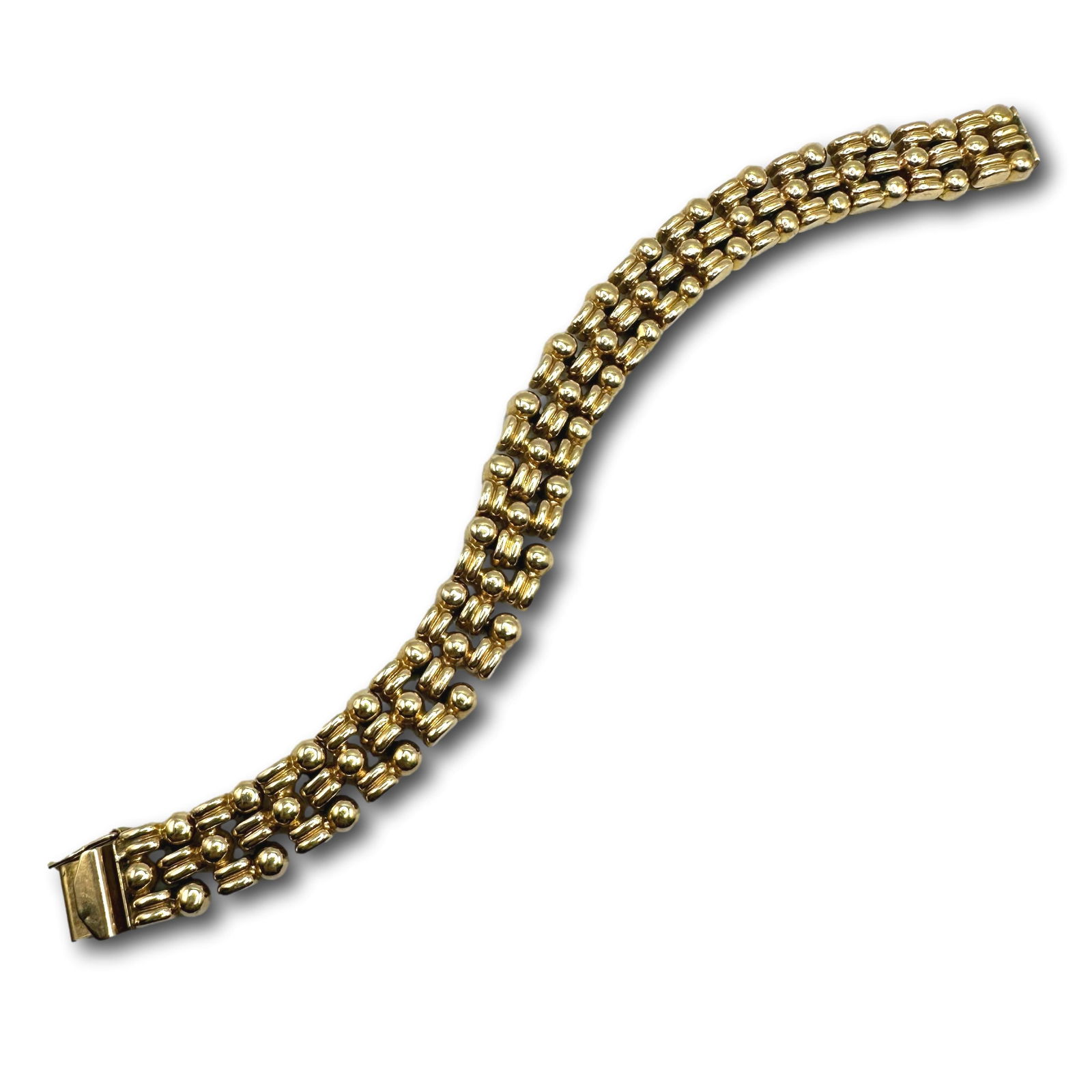 14K Gold Fancy Link Bracelet (1 of 7)