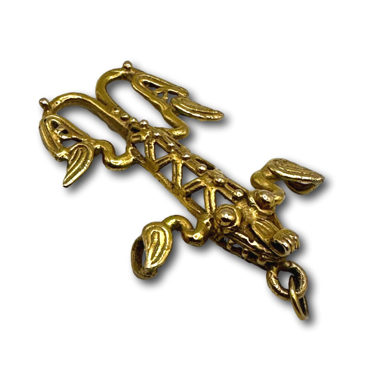 14K Gold Lizard Pendant (1 of 5)