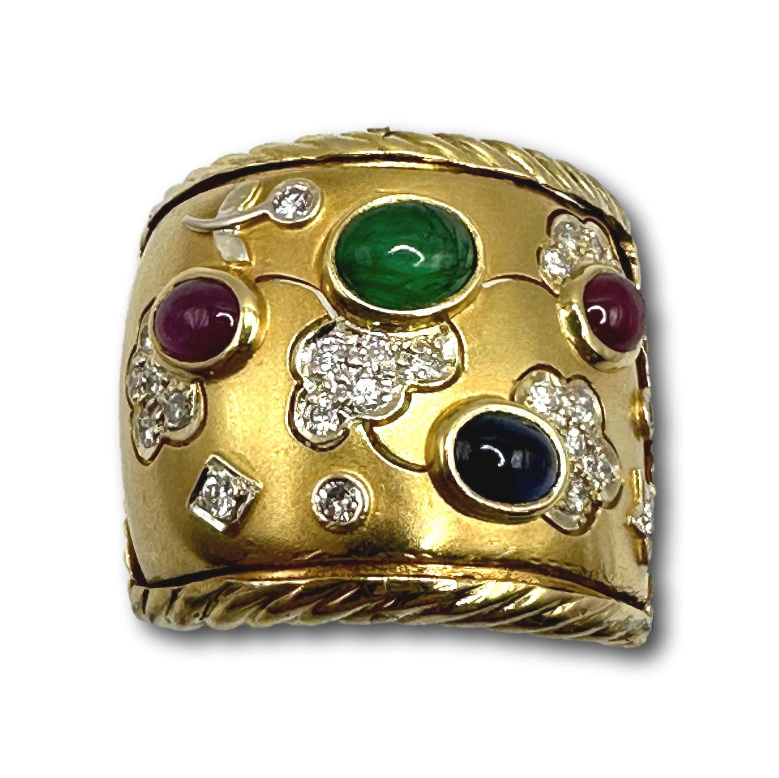 14K Gold Ring Diamonds and Gems (1 of 8)