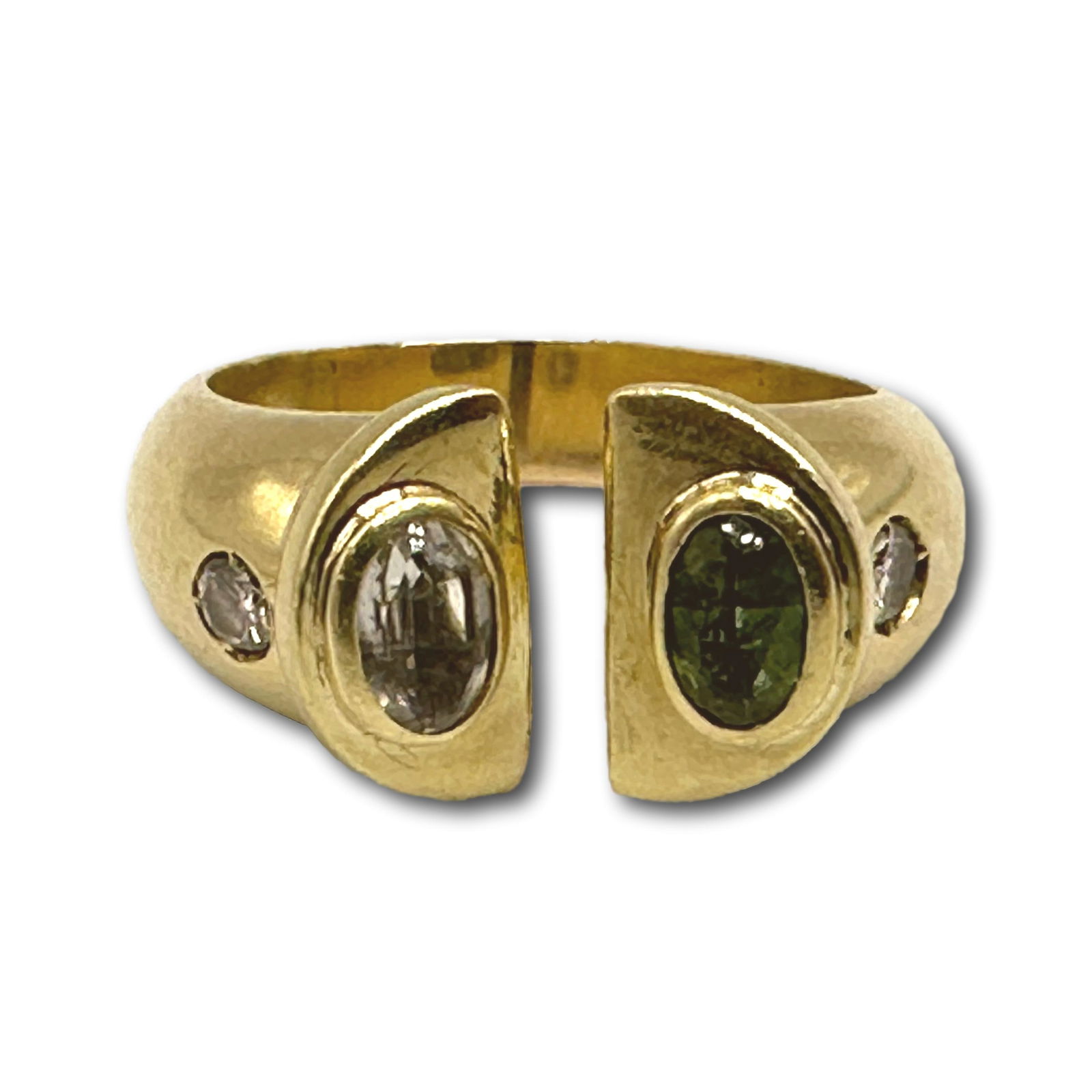 14K Gold Ring with Diamonds and Gemstones (1 of 8)