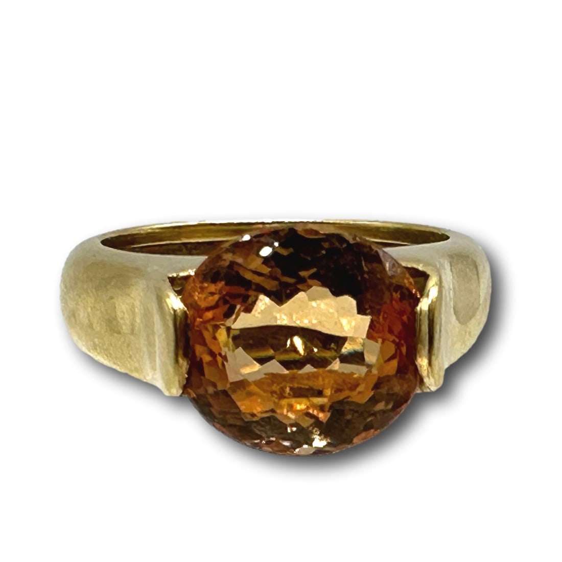14K Gold and Citrine Ring: Weighs 7 grams, size 7. Unmarked and tests positive for 14K gold using acid testing. Refer to photos for additional condition information as they are a part of the description. Please note lots may sh
